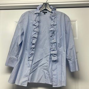 Talbots ruffle blouse